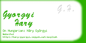 gyorgyi hary business card